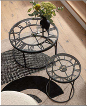 Iron Clock Table - Maaz Trend Kart